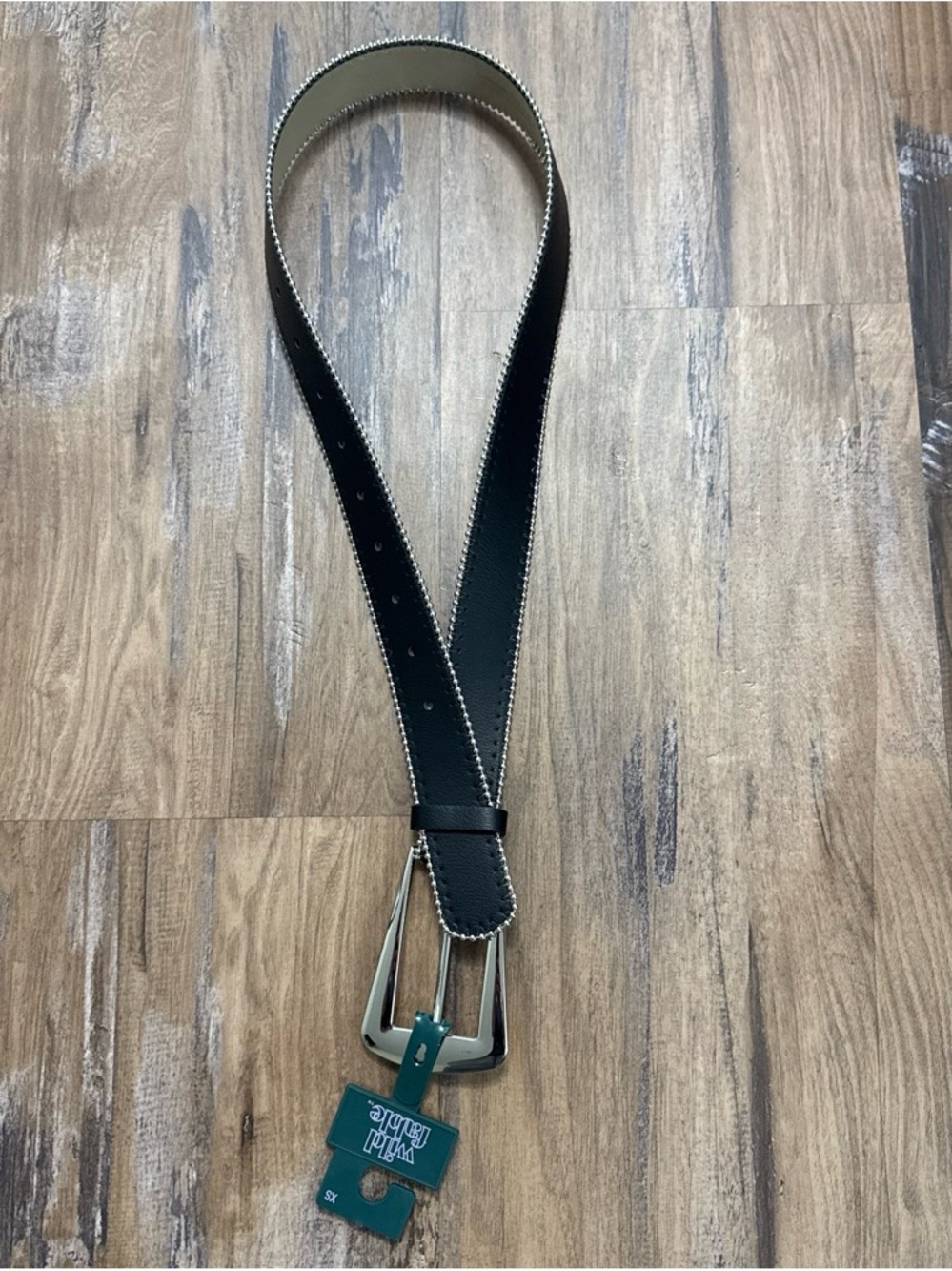 Black Belt with Silver Buckle